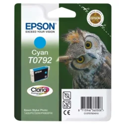 EPSON Cartouche Jet d'Encre Claria Cyan ''Chouette'' (T0792) - C13T07924010
