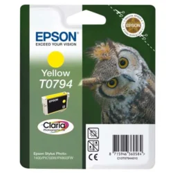 EPSON Cartouche Jet d'Encre Claria Jaune ''Chouette'' (T0794) - C13T07944010
