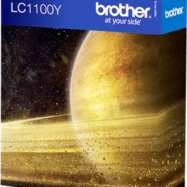 BROTHER cartouche Jet d'encre Jaune LC1100Y