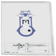 DURABLE Pochettes-coins, A4, en PP, 0,12 mm, transparent