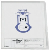DURABLE Pochettes-coins, A4, en PP, 0,12 mm, transparent