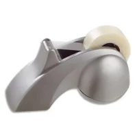 ALBA Dévidoir de table lourd coloris Gris métal pour rouleau adhésifeuilles de 33m