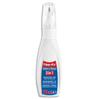 TIPP-EX Stylo correcteur 2 en 1 pointe métal fine et applicateur mousse, contenance 15ml