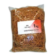 WONDAY Sac de 1kg d'élastique en caoutchouc blond large 110x8mm