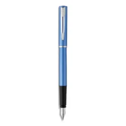 WATERMAN Stylo plume Allure Bleu, pointe moyenne encre Bleue