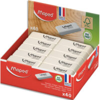 MAPED Display de 40 gommes à dessin regular FSC, livré en présentoir