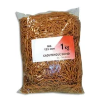 WONDAY Sac de 1kg d'élastique en caoutchouc blond large 120x10mm