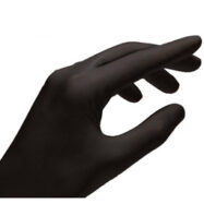 Lifemed Gant en nitrile, noir, sans poudre, taille L