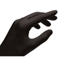 Lifemed Gant en nitrile, noir, sans poudre, taille L