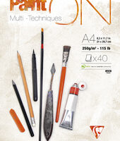 Clairefontaine Bloc papier dessin 'Paint'ON', A4