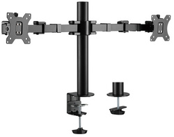 LogiLink Bras support pour 2 écrans 17-32", noir