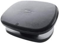 UNiLUX Repose-pieds CHOCOLATE, réglable en hauteur, noir