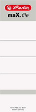 herlitz Etiquette de dos pour classeur maX.file, 54 x 190 mm