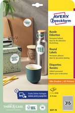 AVERY Zweckform Etiquette d'identification, diamètre: 60 mm