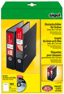sigel Etiquette PC pour classeur, dos large, 53 x 190 mm