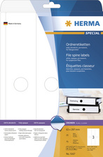 HERMA Etiquette dos de classeur SPECIAL, 63 x 297 mm, blanc