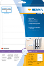 HERMA Etiquette pour dos de classeur, 25 x 190 mm, blanc