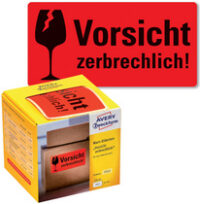 AVERY Zweckform Etikettenrolle "Vorsicht zerbrechlich!