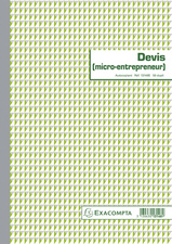 EXACOMPTA Manifold "Devis micro entrepreneur", 297 x 210 mm