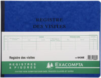 EXACOMPTA Piqûre "Registre des Visites", 250 x 320 mm