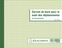 EXACOMPTA Carnet de bord pour le suivi des déplacements