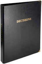 EXACOMPTA Reliure juridique "Décisions" avec recharge