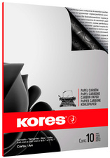 Kores papier carbone, format A4, 10 feuilles, noir