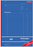 herlitz Formularbuch "Rechnung 303", DIN A6, 2 x 40 Blatt