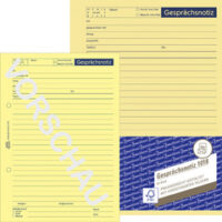 AVERY Zweckform Formularbuch "Gesprächsnotiz", A5, 50 Blatt