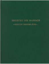 ELVE Registre des mandats "Gestion immobilière", 200 pages