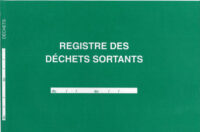 ELVE Registre des déchets sortants, 108 pages, 210 x 297 mm