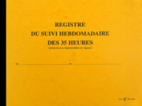 ELVE Registre du suivi hebdomadaire des 35 heures