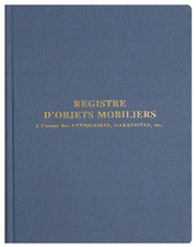 EXACOMPTA Registre "Objets mobiliers spécial brocanteurs