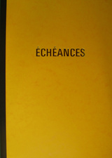 ELVE Piqûre "Echéancier", 96 pages, 297 x 210 mm