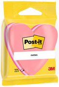 Post-it Bloc-note adhésif, en forme de coeur, 70 x 70 mm