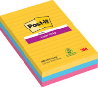 Post-it Bloc note super sticky notes, 101 x 152 mm, ligné