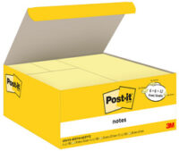 Post-it Bloc-note adhésif, tailles assorties, promo, jaune