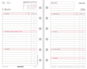 CHRONOPLAN Wochenplan 2026, 1 Woche/2 Seiten, Mini, Zeile – Image 2