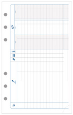 EXACOMPTA Recharge pour Exatime 17, recettes-dépenses