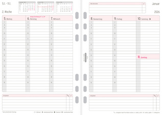CHRONOPLAN Jahresset Wochenplan 2026, DIN A5 – Image 2