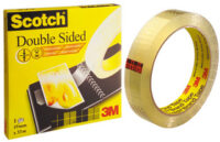3M Scotch Ruban adhésif double face 665, 12 mm x 6,3 m