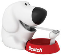3M Scotch Dévidoir de bureau "Dog", en forme de chien,équipé