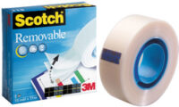 3M Scotch Ruban adhésif Magic 811, amovible, 19 mm x 33 m