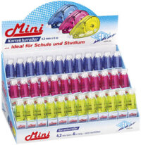 WEDO Mini roller correcteur, 4,2 mm x 6 m, présentoir de 36