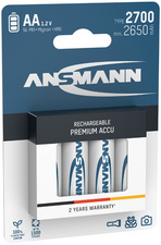 ANSMANN Pile rechargeable NiMH Premium, Mignon AA