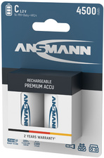 ANSMANN Pile rechargeable NiMH max E, Baby (C), 4.500 mAh