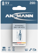 ANSMANN Pile rechargeable NiMH maxE, bloc E 9V, 200 mAh