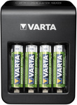 VARTA Chargeur LCD Plug Charger+, avec 4 piles AA
