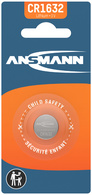 ANSMANN Pile bouton au lithium CR1632, 3 Volt, blister d'1