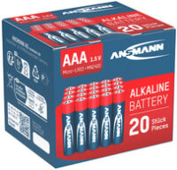 ANSMANN Pile alcaline "RED", Micro AAA, blister de 20